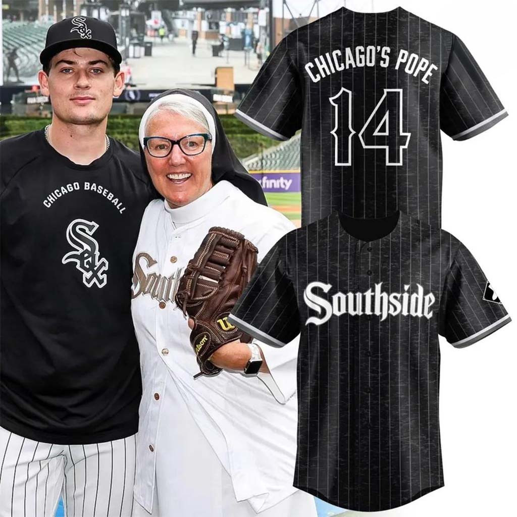 Chicago White Sox Southside Chicago's Pope 14 Baseball Jersey White Sox Merch Baseball Fan Gift - Kdjoy