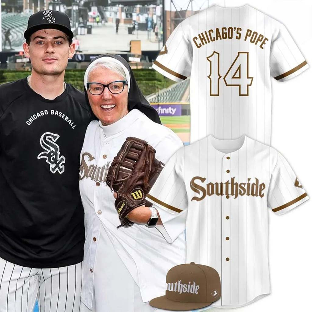 Chicago White Sox Southside Chicago's Pope 14 Baseball Jersey White Sox Merch Gift For Fans - Kdjoy