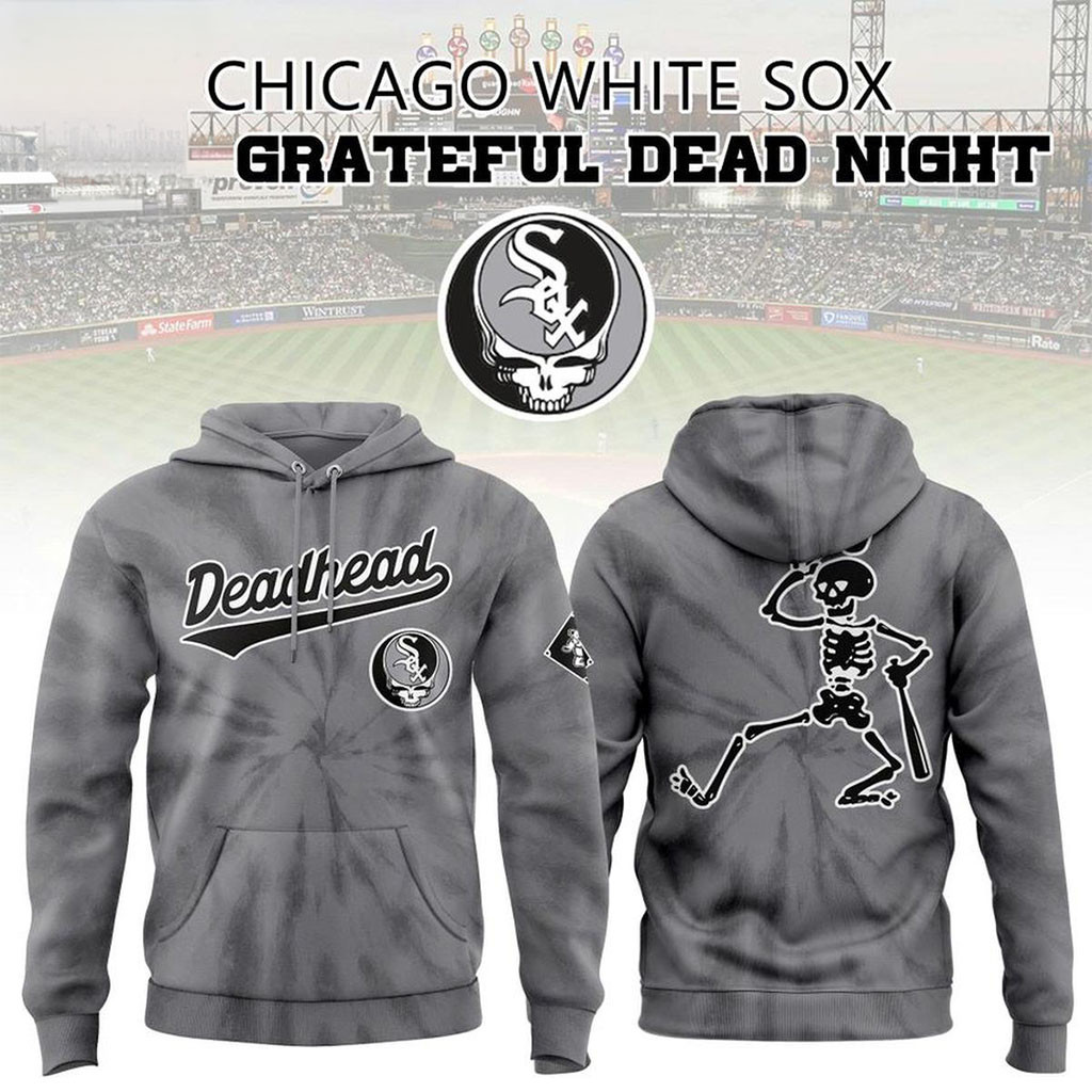Chicago White Sox X Grateful Dead Night 2026 Hoodie White Sox Merch Gift Ideas For Baseball Fan - Kdjoy