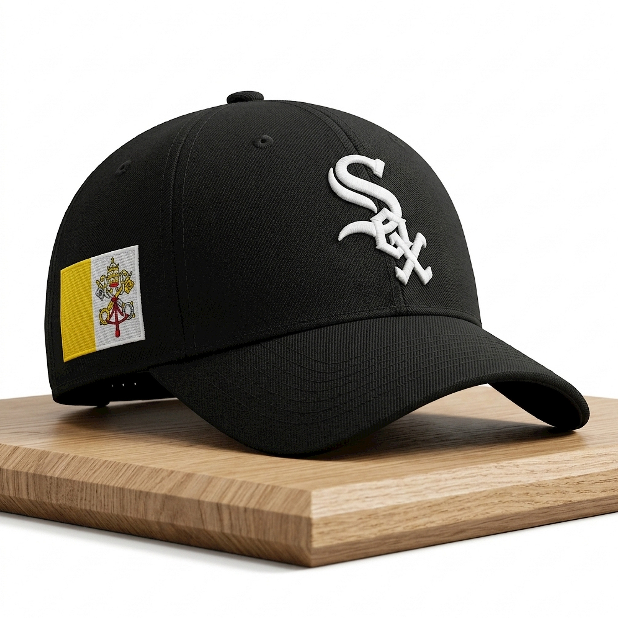 Chicago's Pope White Sox 2026 Hat Embroidered Pope Leo XIV Merch Gift For Baseball Fans - Kdjoy Chicago's Pope White Sox 2026 Hat Embroidered Pope Leo XIV Merch Gift For Baseball Fans - Kdjoy