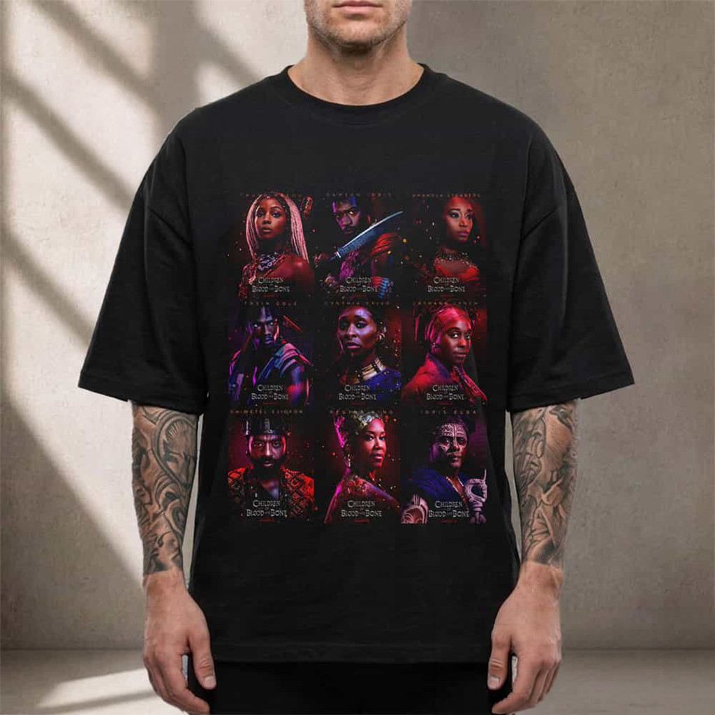 Children Of Blood And Bone Merch Movie 2027 All Characters T-Shirt Gifts For Movie Fan - Kdjoy Children Of Blood And Bone Merch Movie 2027 All Characters T-Shirt Gifts For Movie Fan - Kdjoy