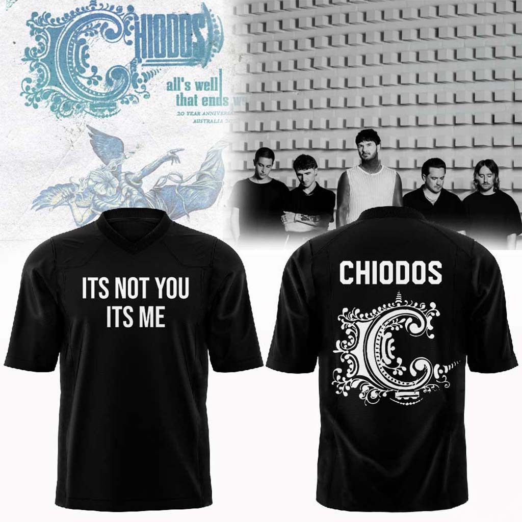 Chiodos Tour It's Not You It's Me 2026 Football Jersey Chiodos Merch Cool Gifts For Music Lovers - Kdjoy