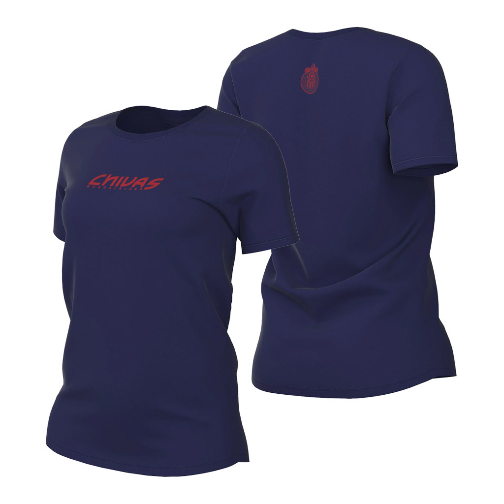 Chivas Soccer Merch 2026 Chivas Wordmark T-Shirt Navy Best Gift For Soccer Lovers - Kdjoy