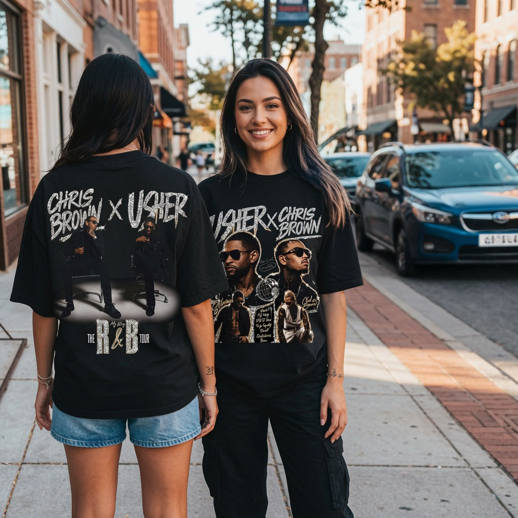 Chris Brown And Usher R&B Tour 2026 Shirt R&B Tour Merch Best Gift For Music Lovers - Kdjoy Chris Brown And Usher R&B Tour 2026 Shirt R&B Tour Merch Best Gift For Music Lovers - Kdjoy