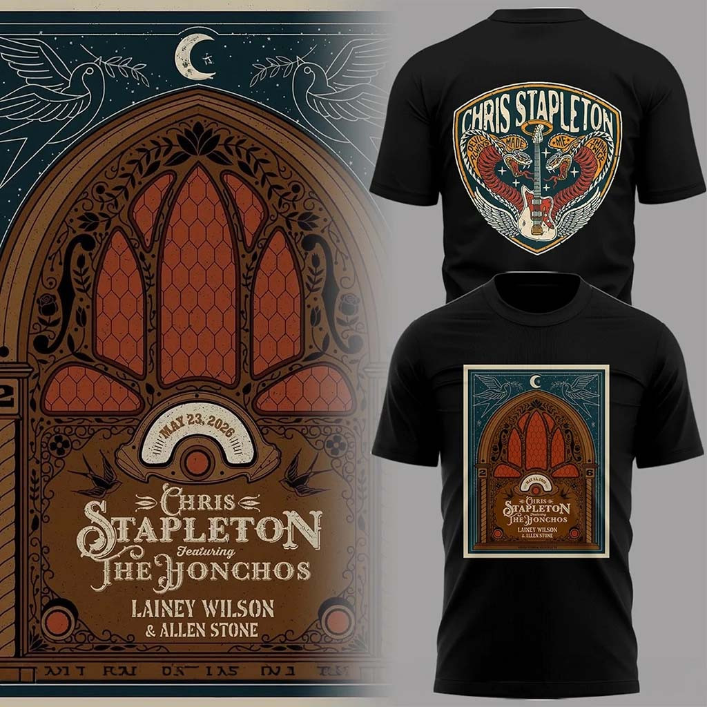 Chris Stapleton Featuring The Honchos Shirt All American Road Show 2026 Chris Stapleton Merch - Kdjoy Chris Stapleton Featuring The Honchos Shirt All American Road Show 2026 Chris Stapleton Merch - Kdjoy