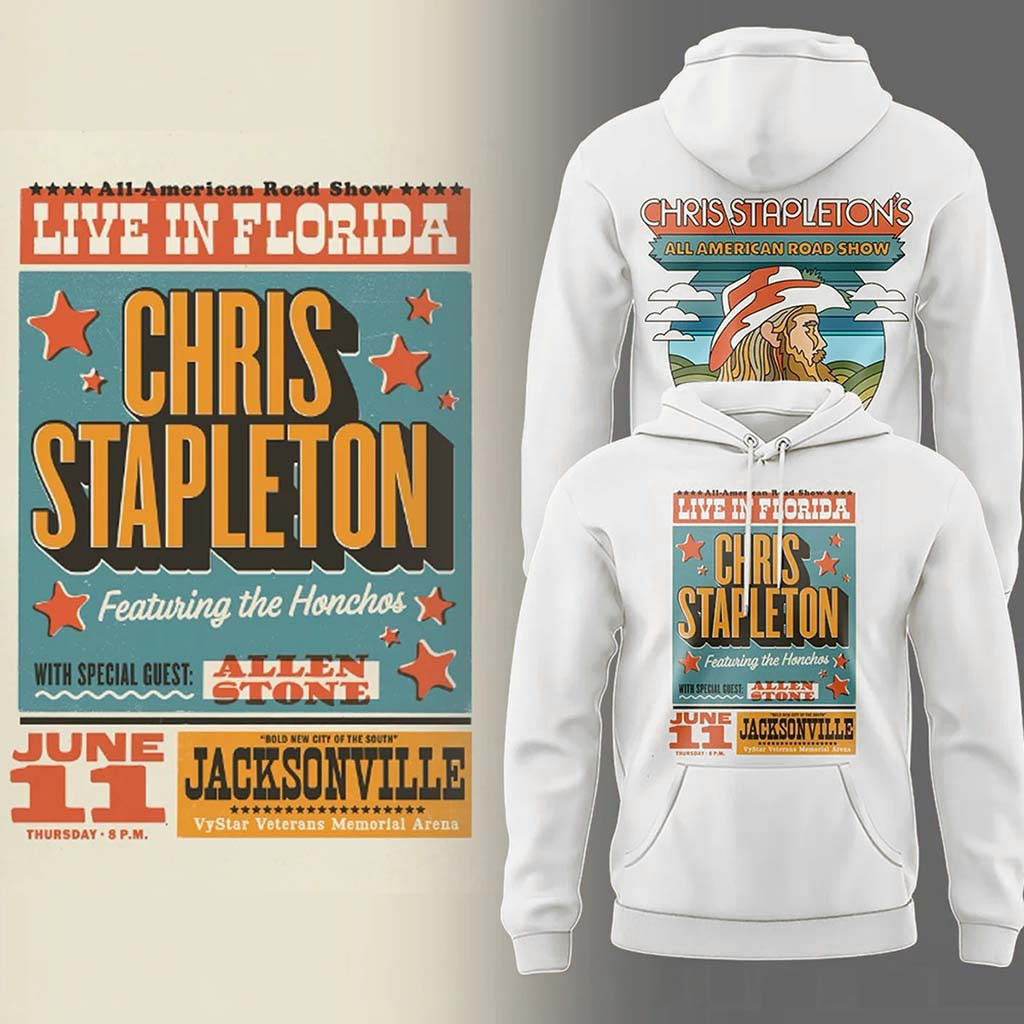 Chris Stapleton Merch All American Road Show Hoodie Presents For Music Lovers