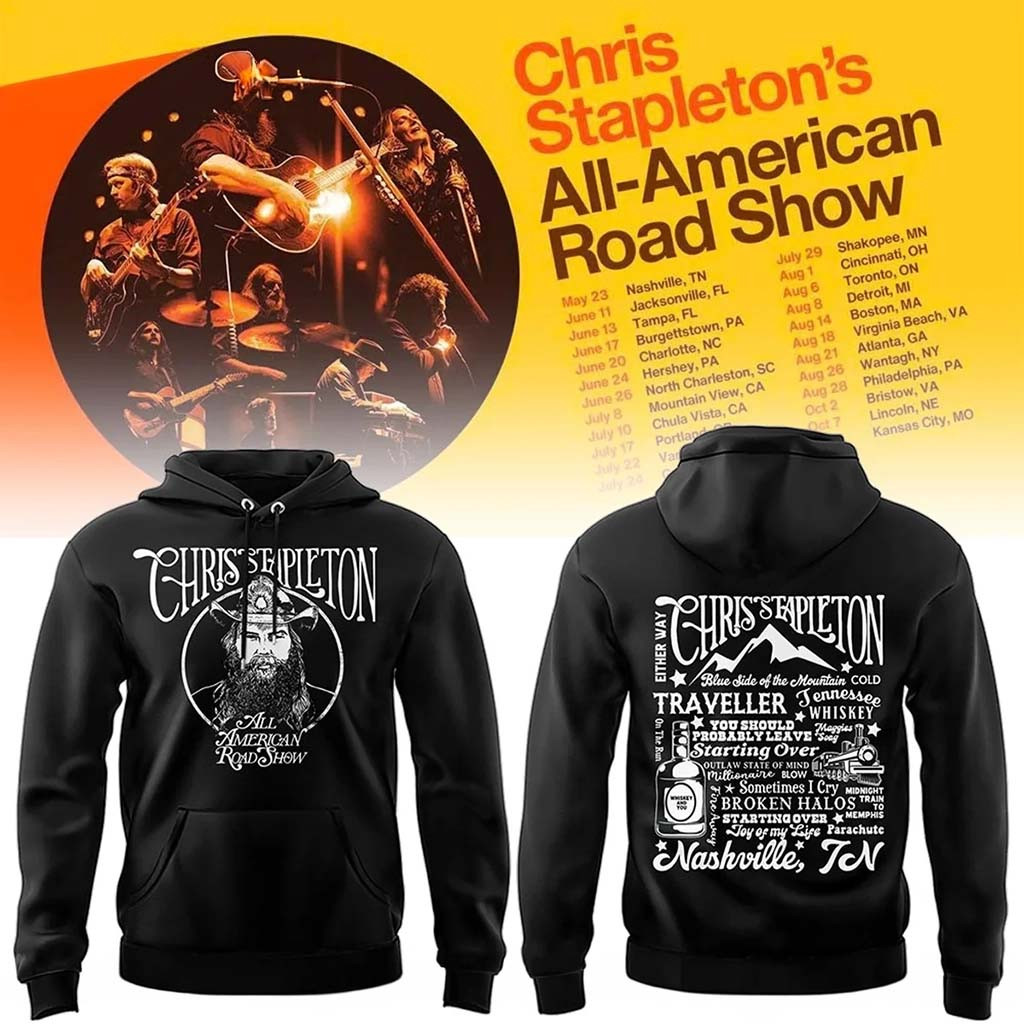Chris Stapleton Merch All American Road Show Hoodie Unique Gifts For Music Lovers - Kdjoy Chris Stapleton Merch All American Road Show Hoodie Unique Gifts For Music Lovers - Kdjoy
