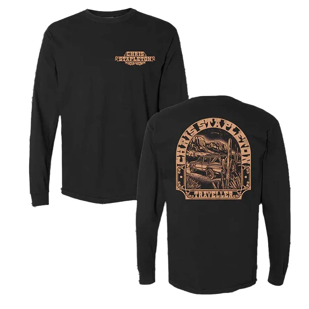 Chris Stapleton Merch Car All American Road Show Long T-Shirt Music Related Gifts For Guys - Kdjoy