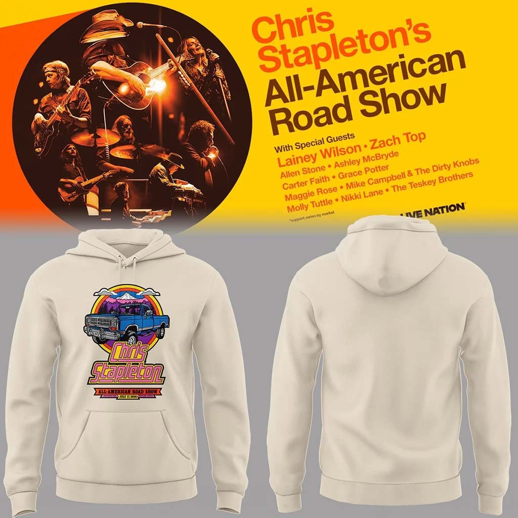 Chris Stapleton's Merch All American Road Show In Providence Park Hoodie Gifts For Music Lovers - Kdjoy
