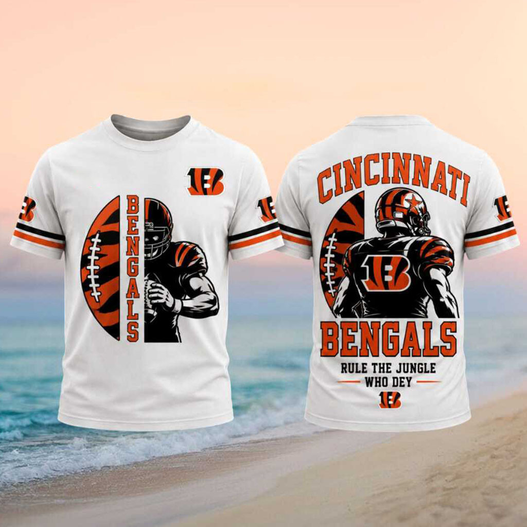 Cincinnati Bengals Merch Rule The Jungle T-Shirt Gameday Clothes Cincinnati Bengals Fans Gifts - Kdjoy