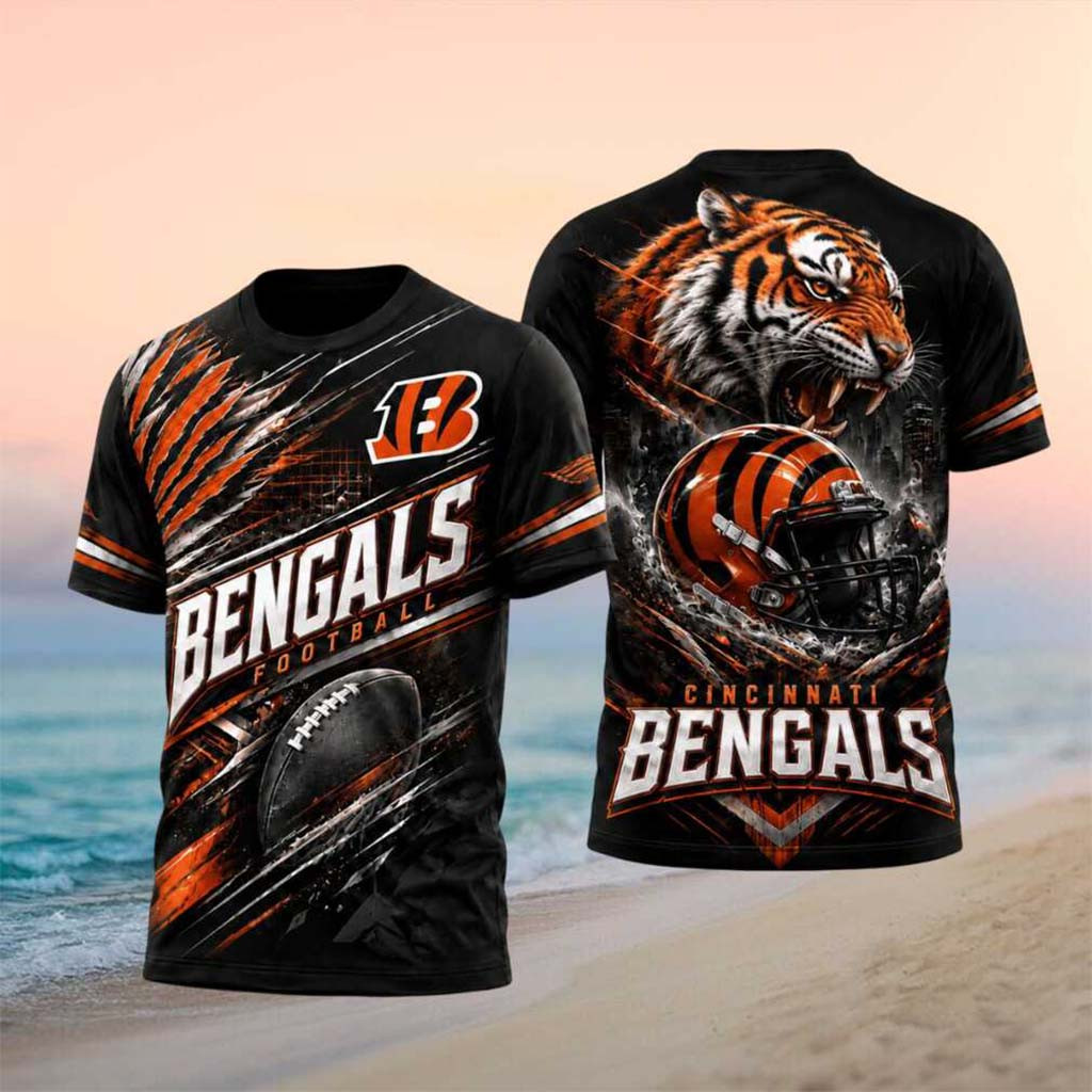 Cincinnati Bengals Tiger Mascot Football Graphic Shirt Bengals Merch Presents For Football Fans - Kdjoy