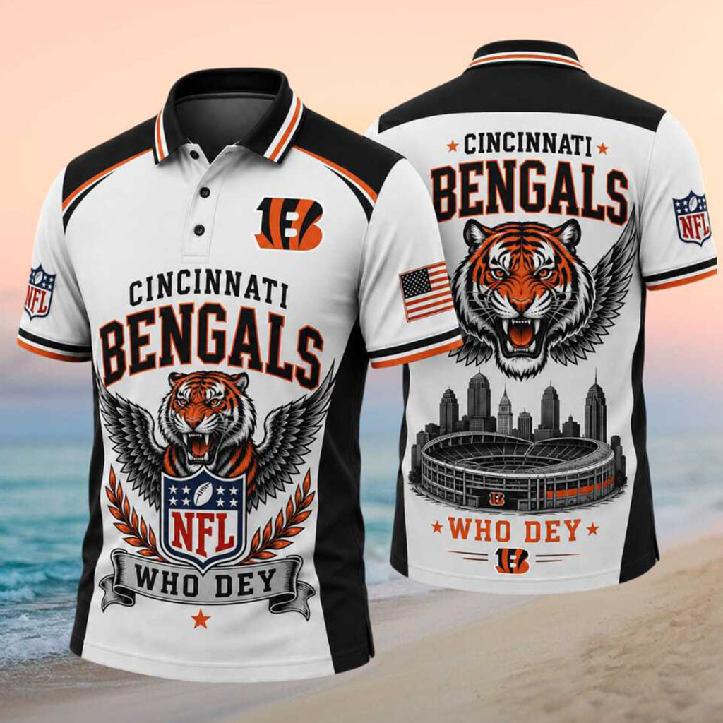 Cincinnati Bengals Who Dey Stadium Polo Shirt Game Day Apparel Cincinnati Bengals Fans Gears - Kdjoy