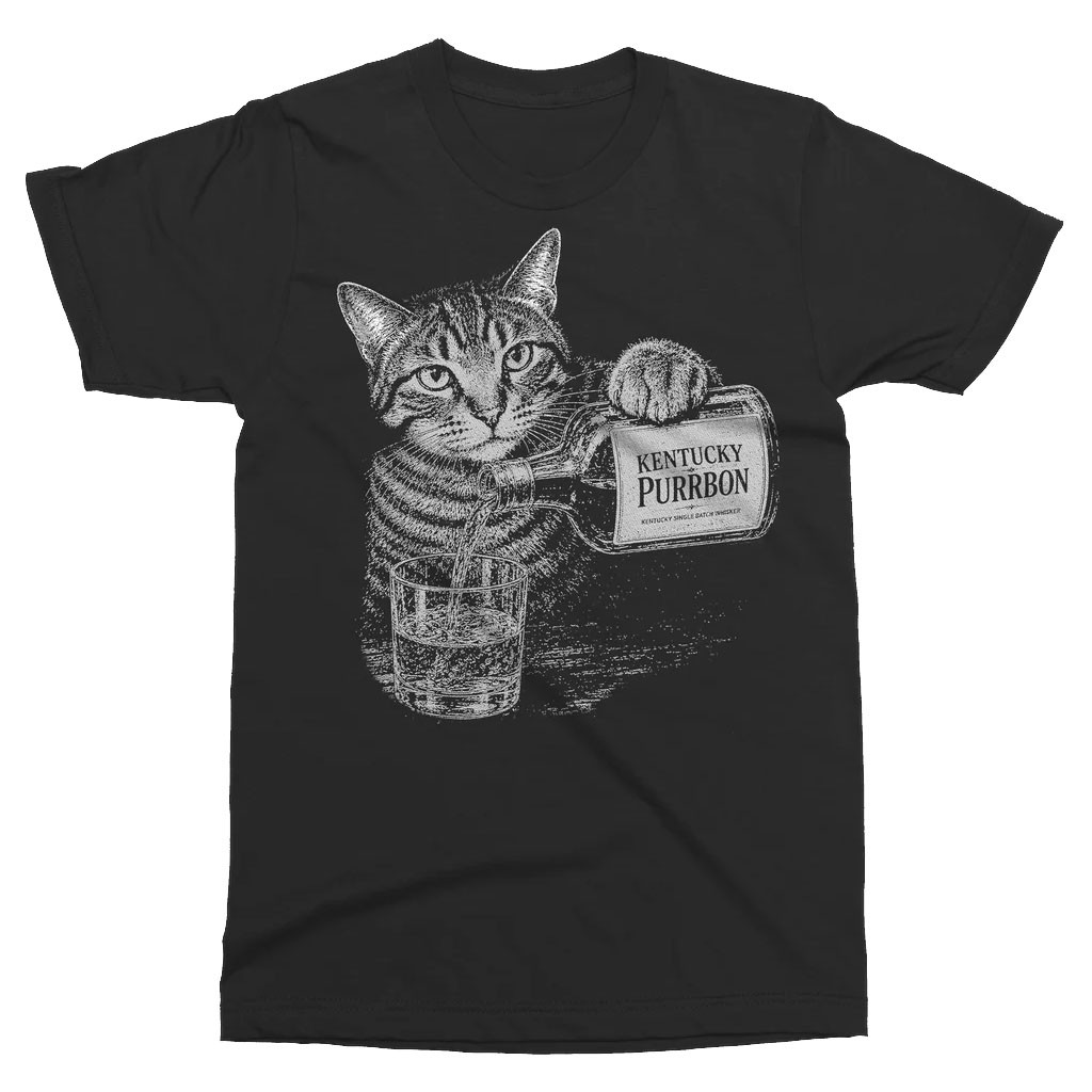 Cincy Shirts Merch 2026 Kentucky Purrbon Cat Whiskey Dr Matt T-Shirt Gift For Cat Lovers - Kdjoy