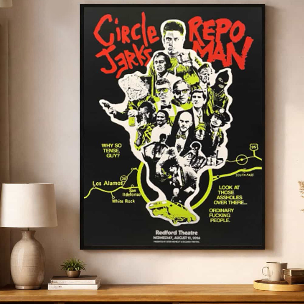 Circle Jerks Repo Man Event Poster 2026 Circle Jerks Merch Wall Decor For Living Room - Kdjoy