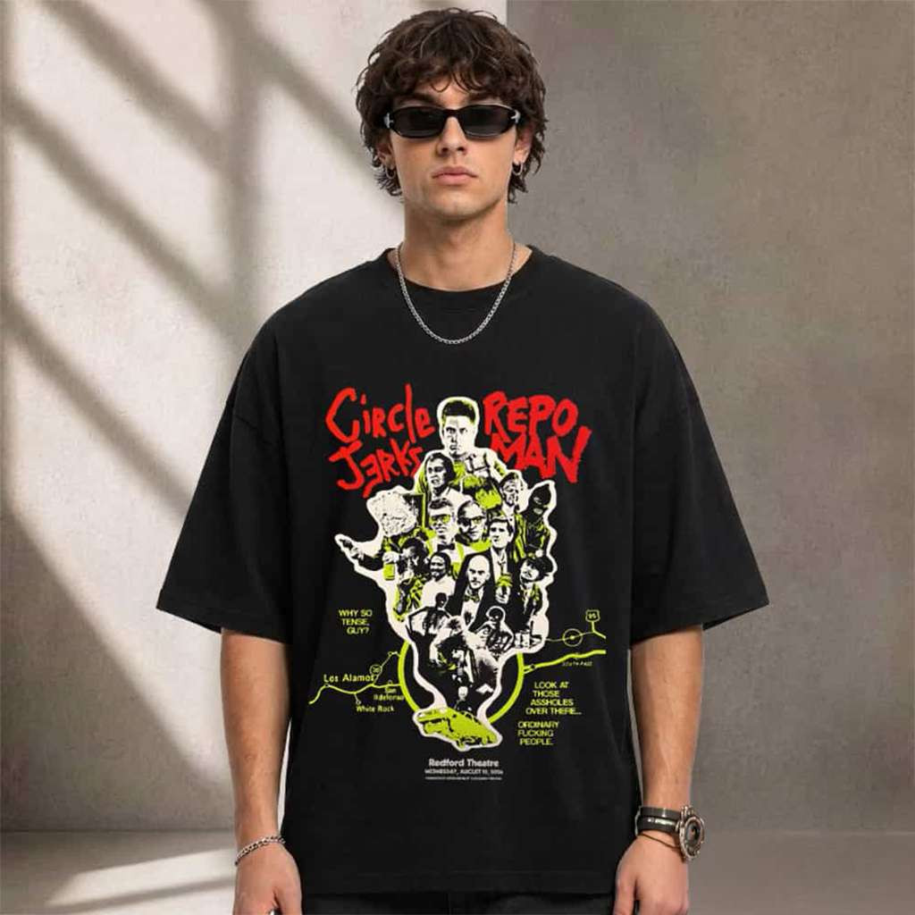 Circle Jerks Repo Man Event T-Shirt Circle Jerks Merch Birthday Gifts For Music Lovers - Kdjoy