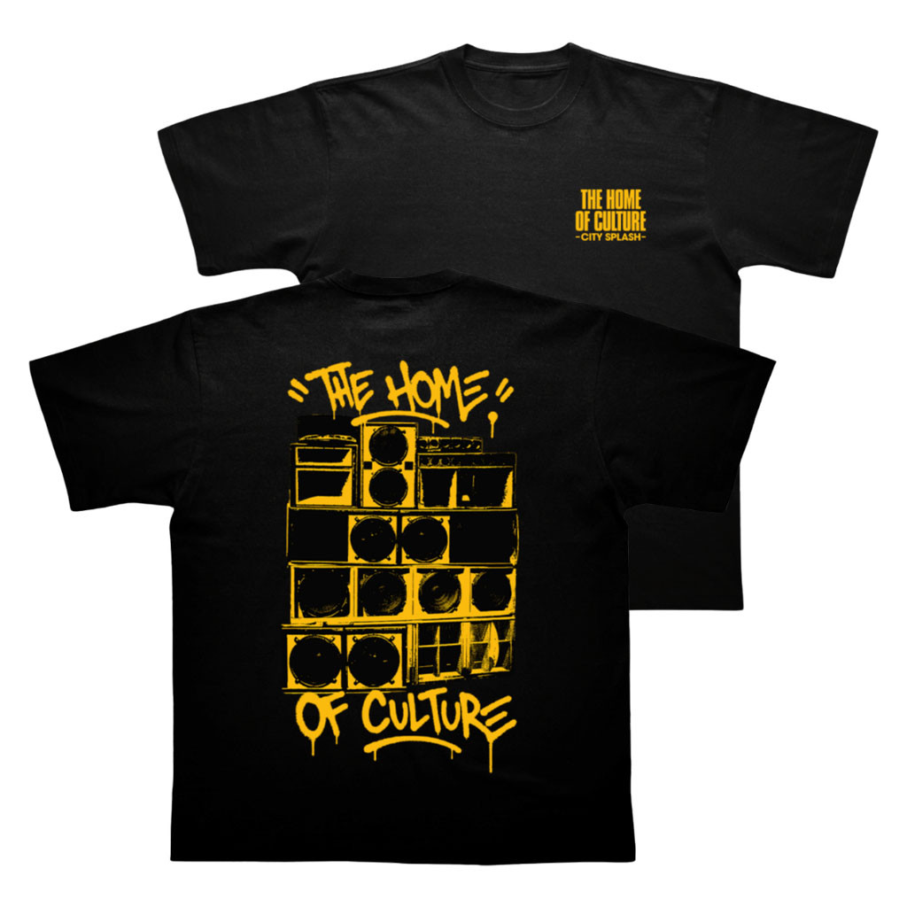 City Splash Merch 2026 City Splash Soundsystem T-Shirt Black The Home Of Culture Shirt Fan Gift