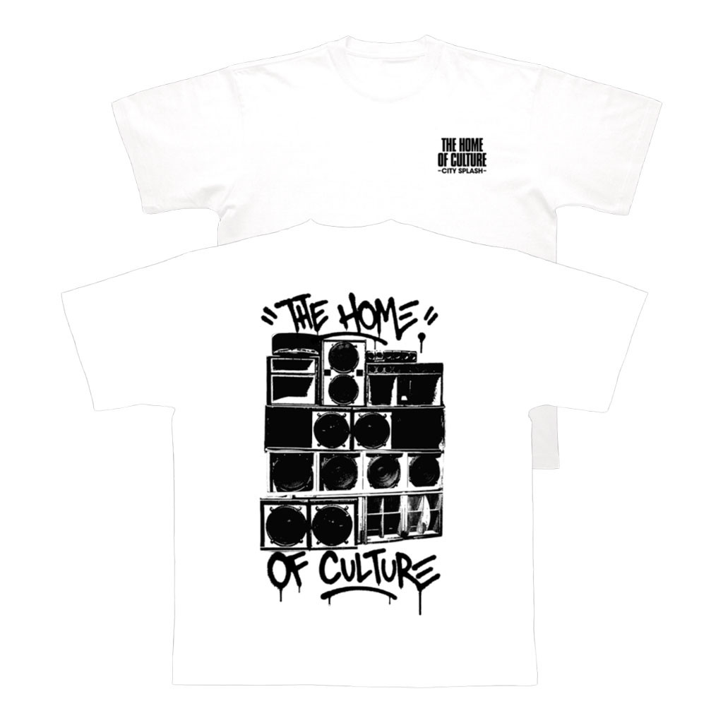 City Splash Merch 2026 City Splash Soundsystem T-Shirt White The Home Of Culture Tee Fan Gift