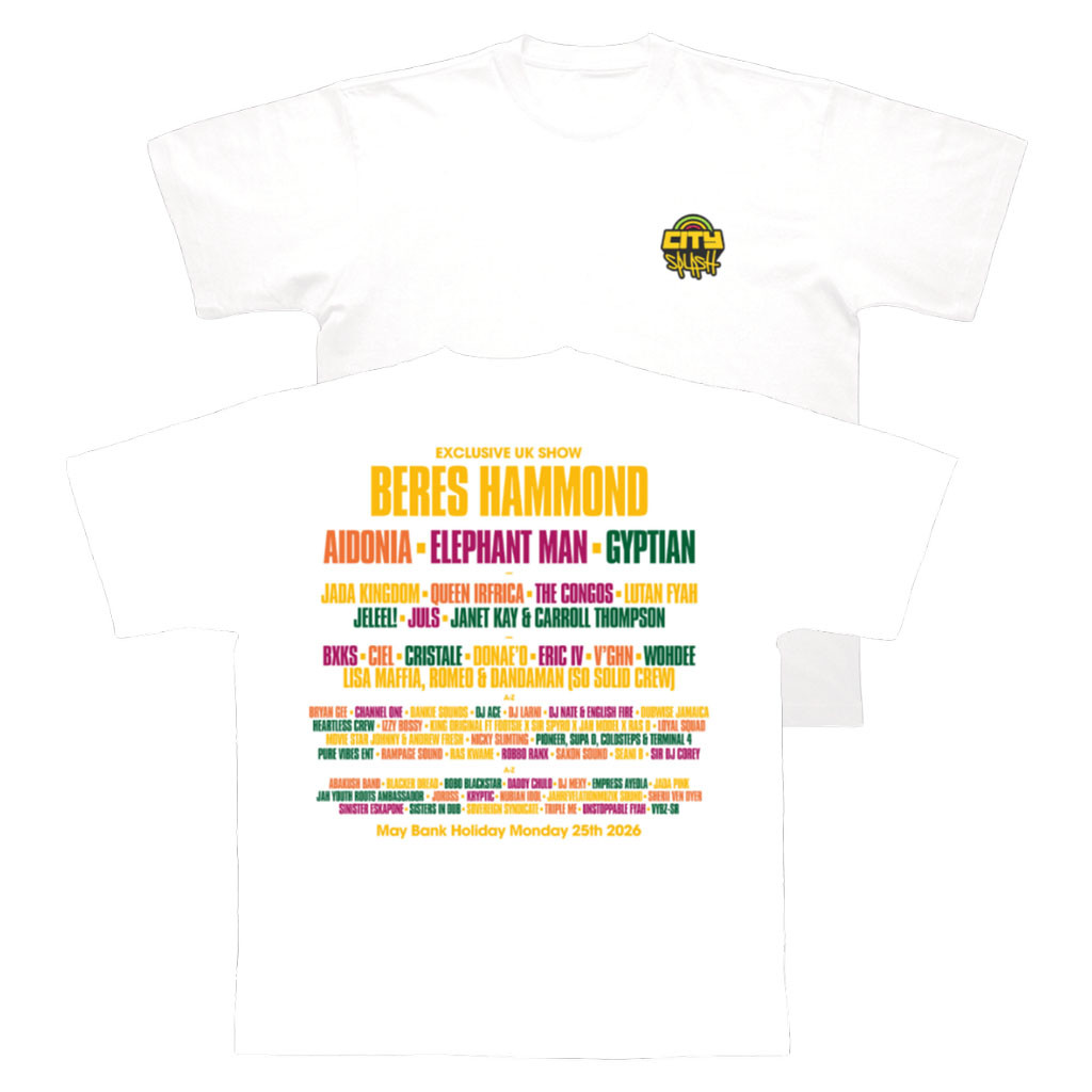 City Splash Merch 2026 Line Up T-Shirt White UK Music Event Outfits Gift For Fans