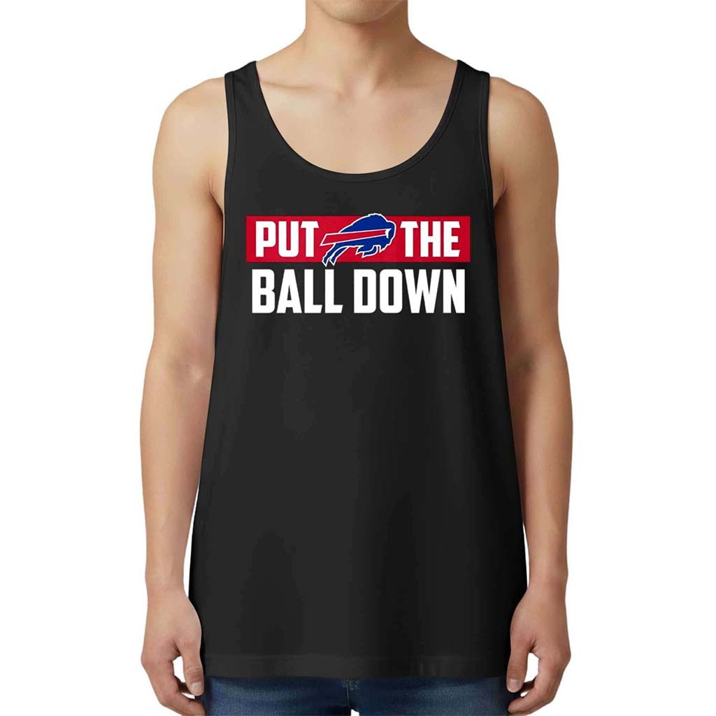 CJ Gardner Johnson Bills Put The Ball Down Tank Top Bills Merch Gifts For Fans - Kdjoy CJ Gardner Johnson Bills Put The Ball Down Tank Top Bills Merch Gifts For Fans - Kdjoy