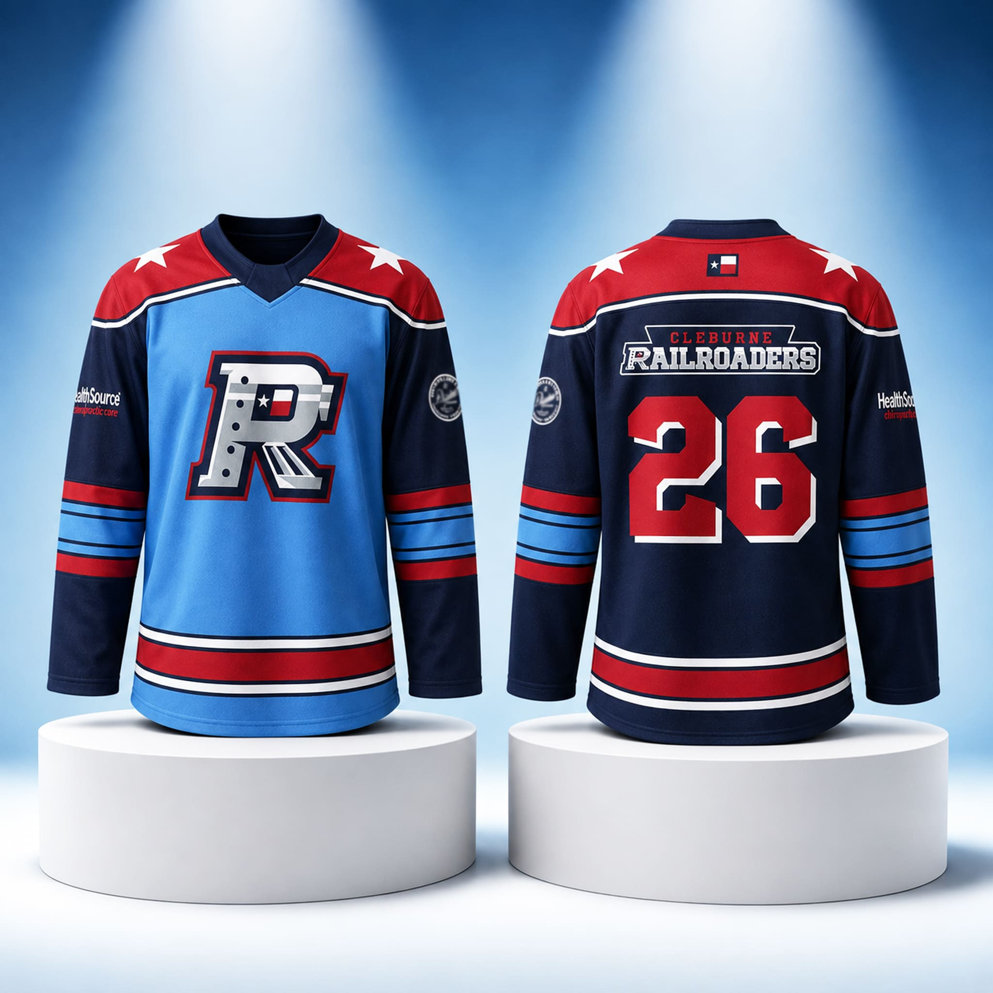 Cleburne Railroaders Hockey Jersey 2026 Railroaders Merch Cool Gifts For Baseball Lovers - Kdjoy
