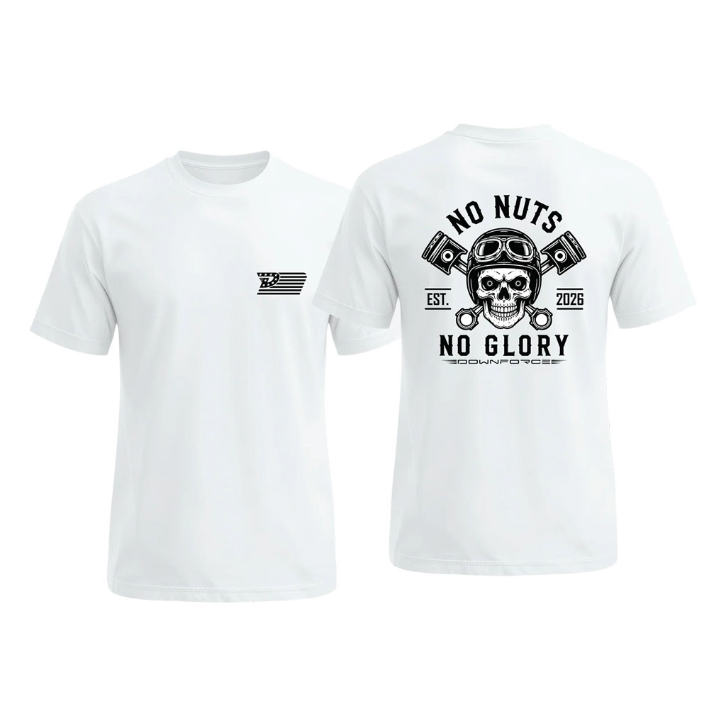 Cleetus McFarland Merch 2026 Downforce No Nuts No Glory Shirt Present For Brothers - Kdjoy