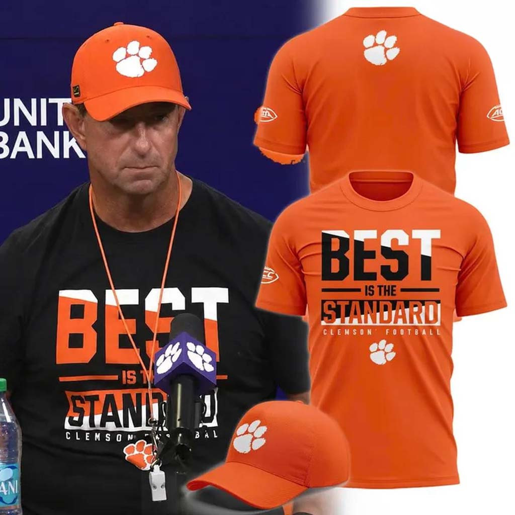 Clemson Tigers Best Is The Standard 2026 Shirt Clemson Tigers Merch Gift For Football Lovers