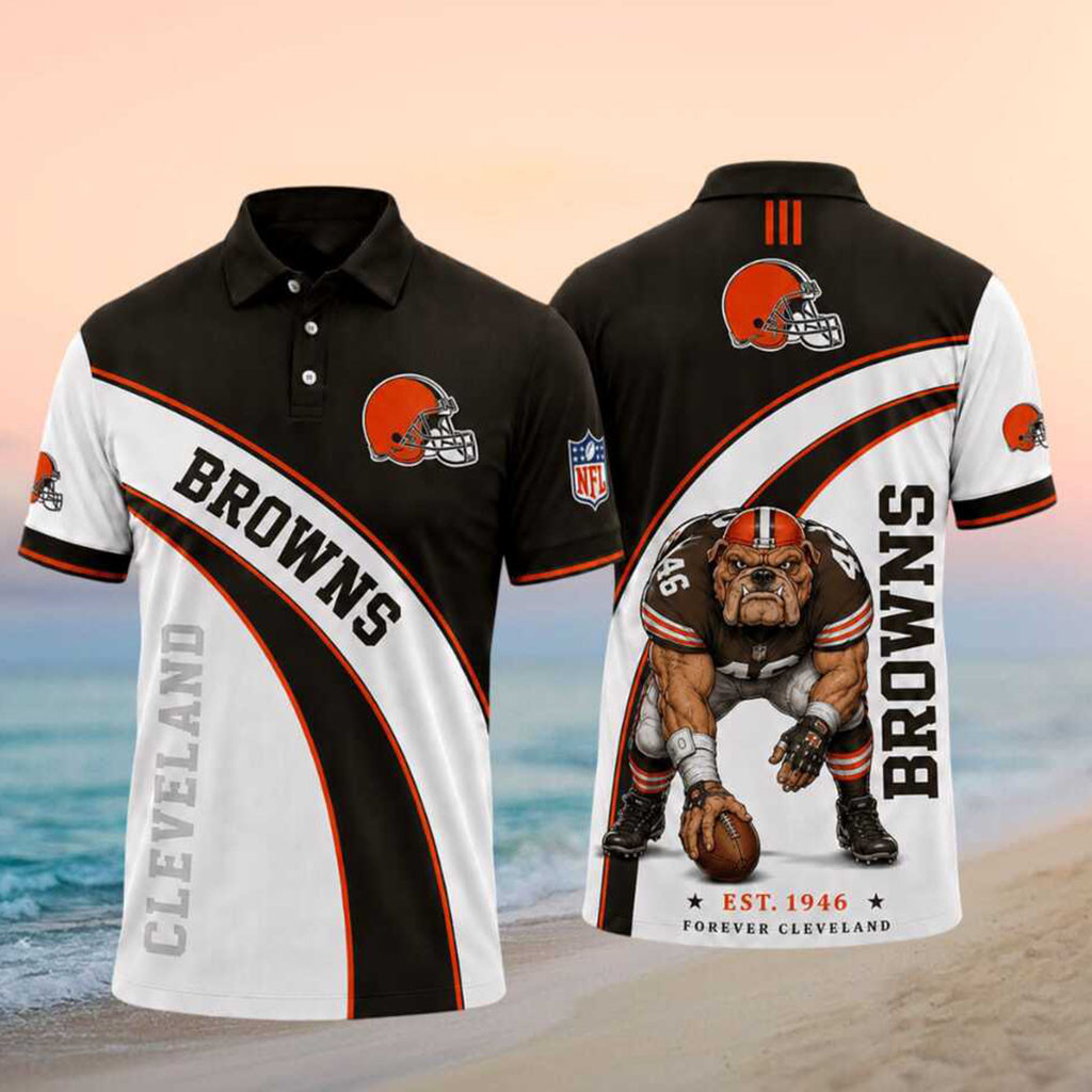 Cleveland Browns Est 1946 Forever Cleveland Polo Shirt Cleveland Browns Merch Fans Gifts - Kdjoy Cleveland Browns Est 1946 Forever Cleveland Polo Shirt Cleveland Browns Merch Fans Gifts - Kdjoy