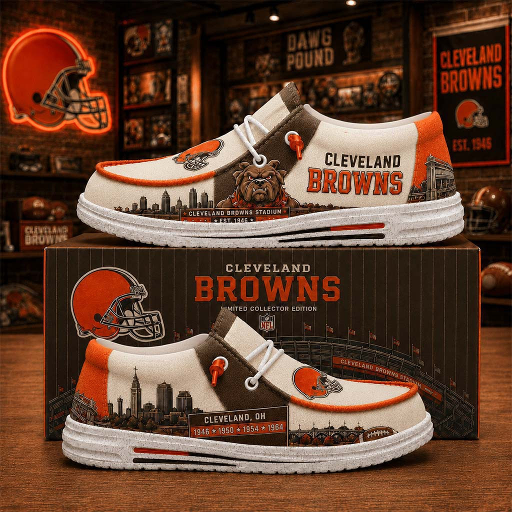 Cleveland Browns Shoes Game Day Gear Cleveland Browns Merch Best Gift For Football Fans - Kdjoy Cleveland Browns Shoes Game Day Gear Cleveland Browns Merch Best Gift For Football Fans - Kdjoy