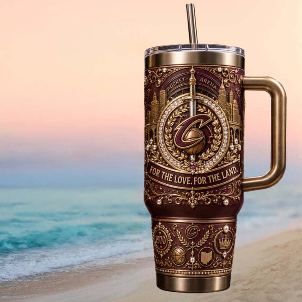Cleveland Cavaliers Cavalier Mascot Basketball Tumbler Cavaliers Merch For The Love For The Land - Kdjoy