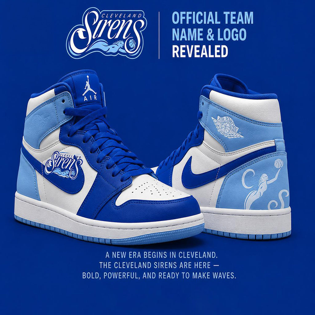 Cleveland Sirens 2026 Sneakers Basketball Fan Gear Cleveland Sirens Merch Gift For Brothers - Kdjoy