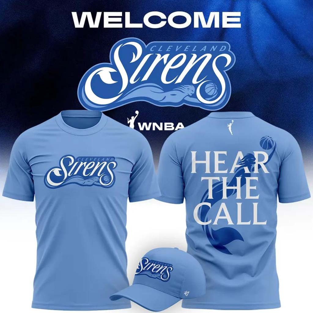 Cleveland Sirens Hear The Call WNBA 2026 T-Shirt Cleveland Sirens Merch Basketball Lover Gifts - Kdjoy