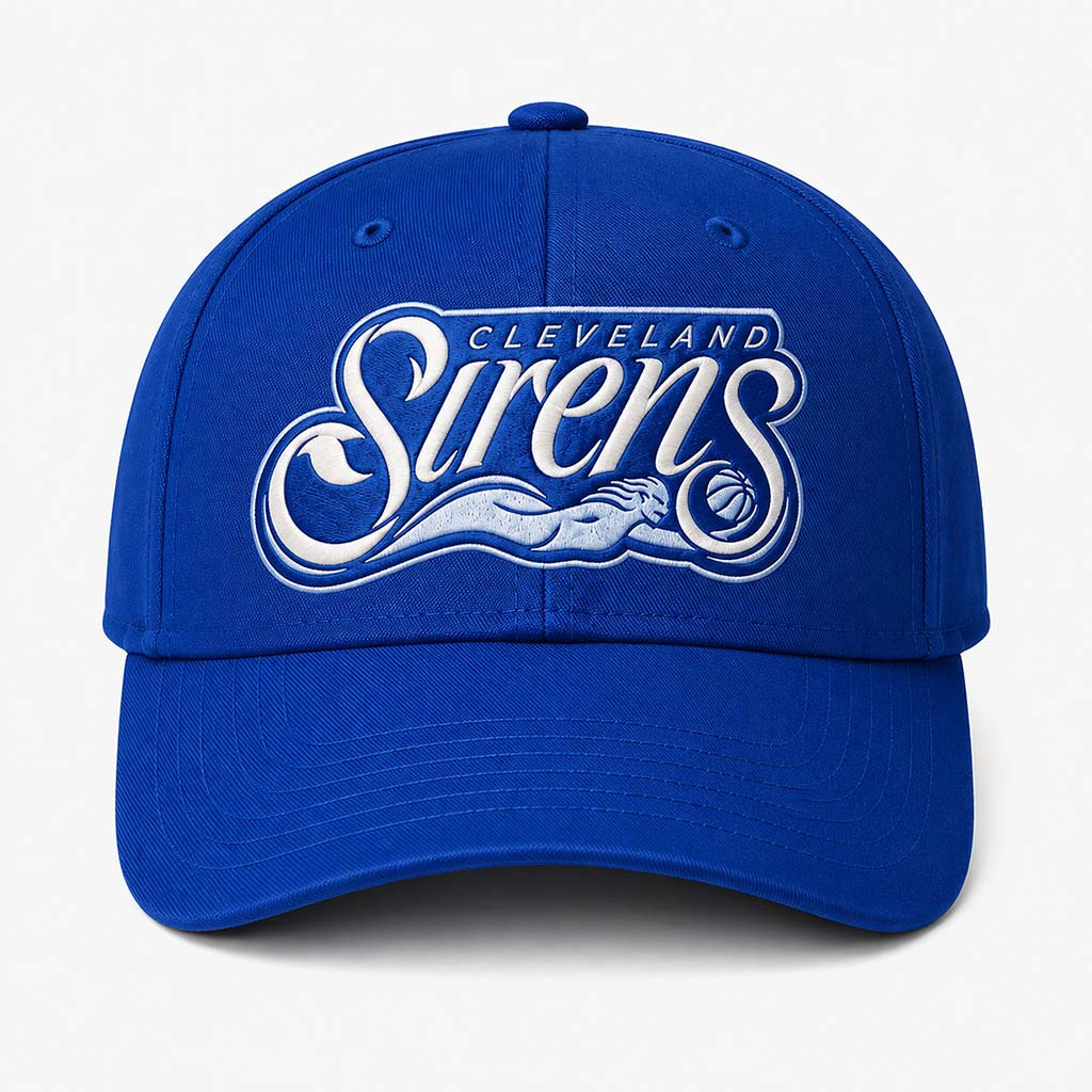 Cleveland Sirens Merch 2026 Primary Logo Hat Embroidered WNBA Merch Gift For Basketball Fans - Kdjoy Cleveland Sirens Merch 2026 Primary Logo Hat Embroidered WNBA Merch Gift For Basketball Fans - Kdjoy