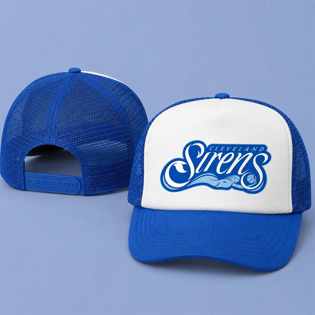 Cleveland Sirens Merch 2026 Primary Logo Trucker Hat Best Gifts For Basketball Fans - Kdjoy