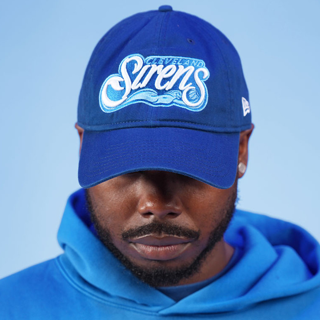 Cleveland Sirens Merch 2026 Sirens Blue 920 Primary Logo Hat Embroidered Basketball Fan Gear - Kdjoy