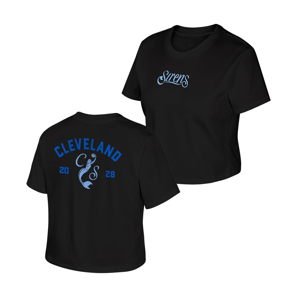 Cleveland Sirens Merch 2026 Sirens Logo Black T-Shirt Basketball Enthusiast Gifts For Her - Kdjoy