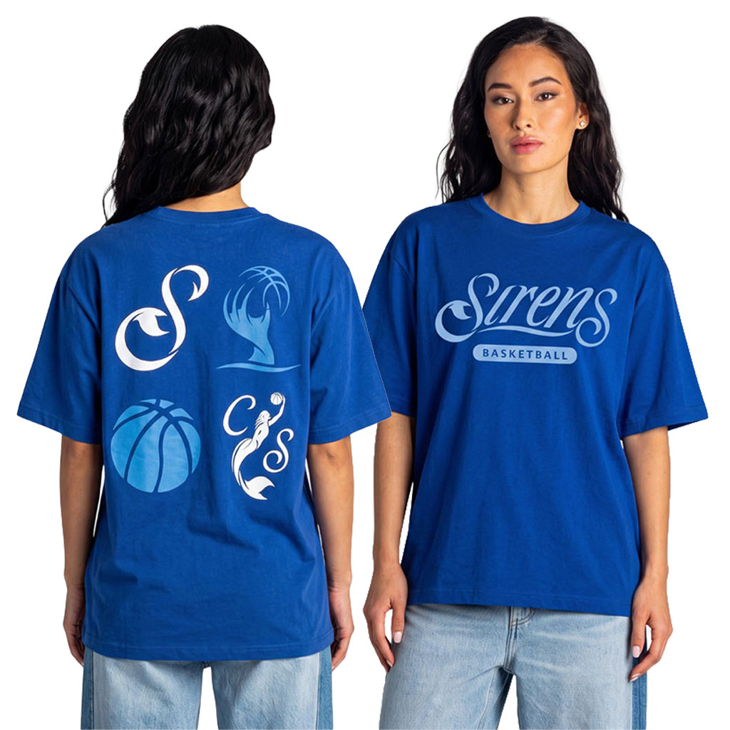 Cleveland Sirens Merch 2026 Wild Collective Siren Multi Logo T-Shirt Sirens Basketball Merch - Kdjoy