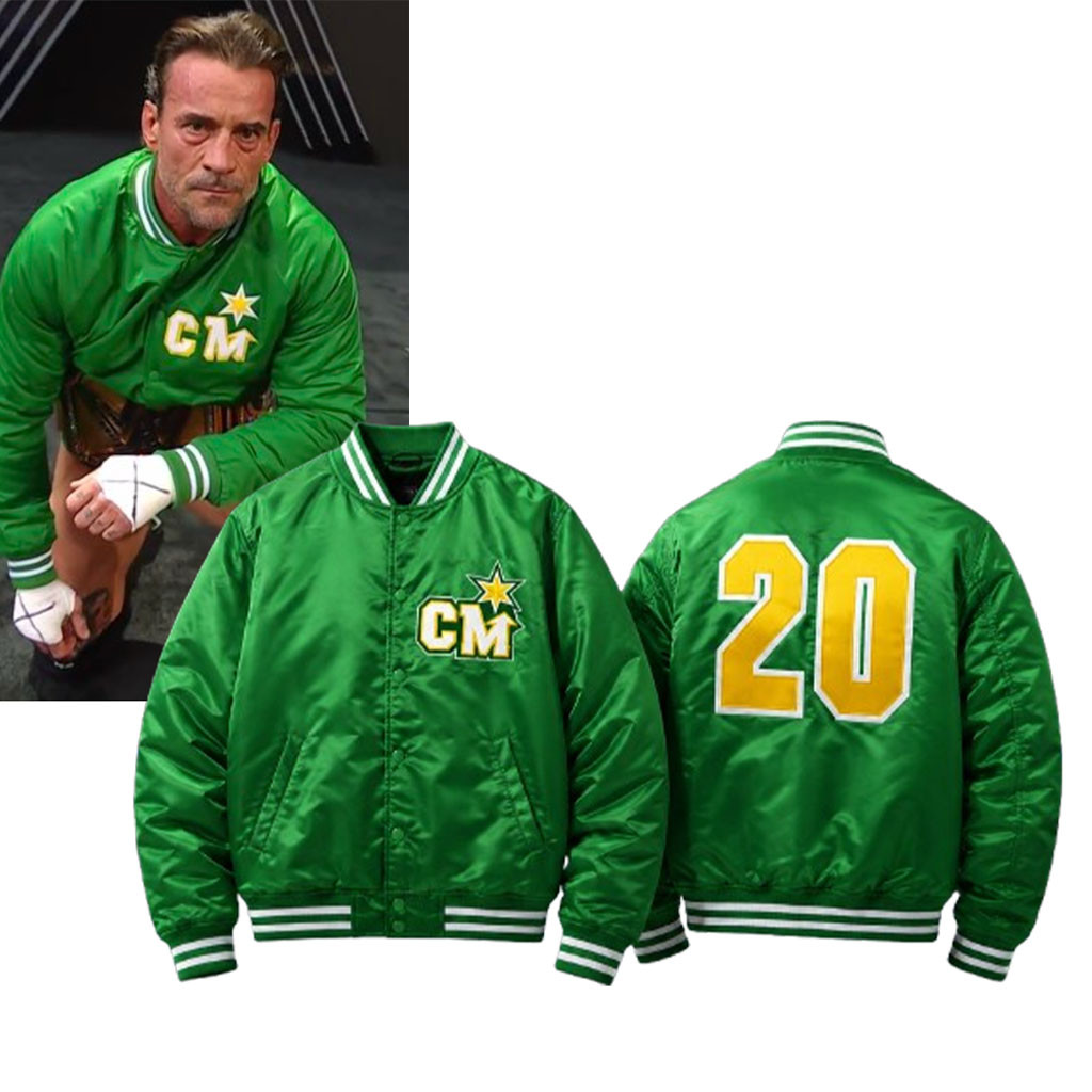 CM Punk SummerSlam 20 Years North Stars Bomber Jacket CM Punk Merch Gift For WWE Fans - Kdjoy CM Punk SummerSlam 20 Years North Stars Bomber Jacket CM Punk Merch Gift For WWE Fans - Kdjoy