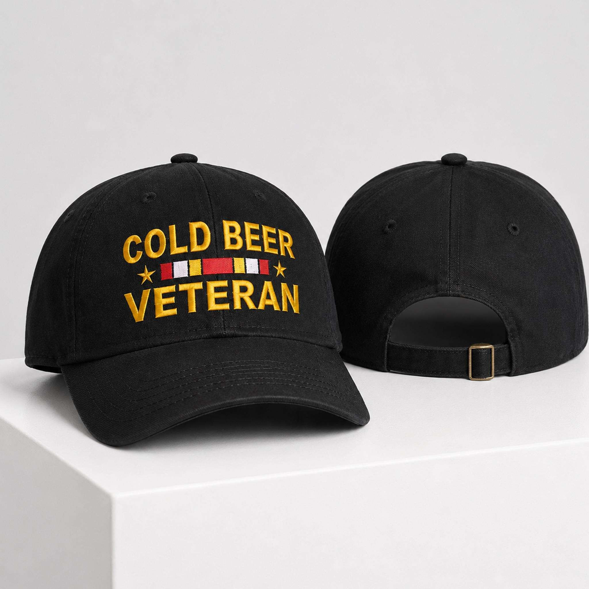 Cold Beer Veteran 2026 Hat Embroidered Beer Lover Funny Military Cap Veterans Gifts - Kdjoy