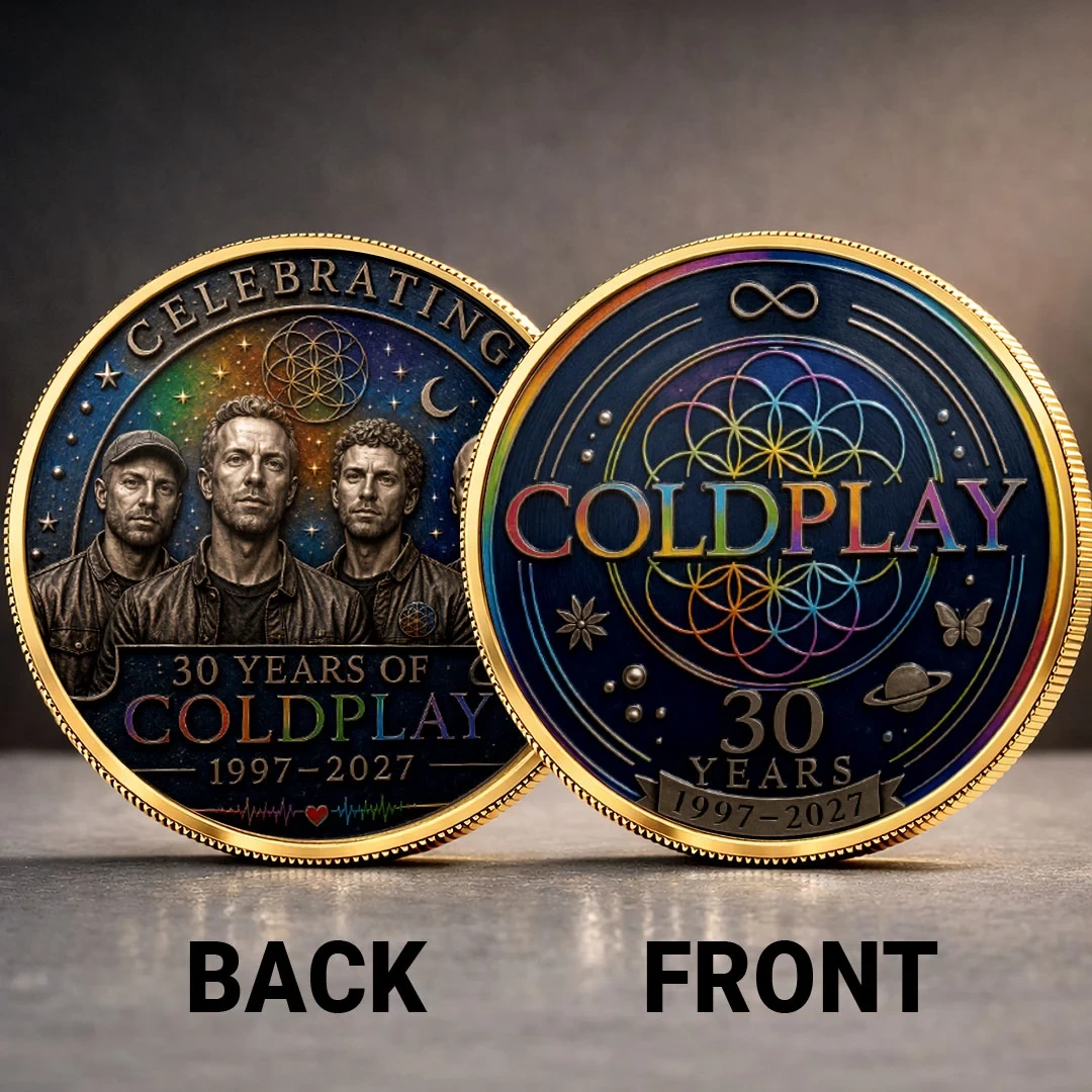 Coldplay 30th Anniversary Commemorative Coin Coldplay Merch Gifts For Rock Fans - Kdjoy
