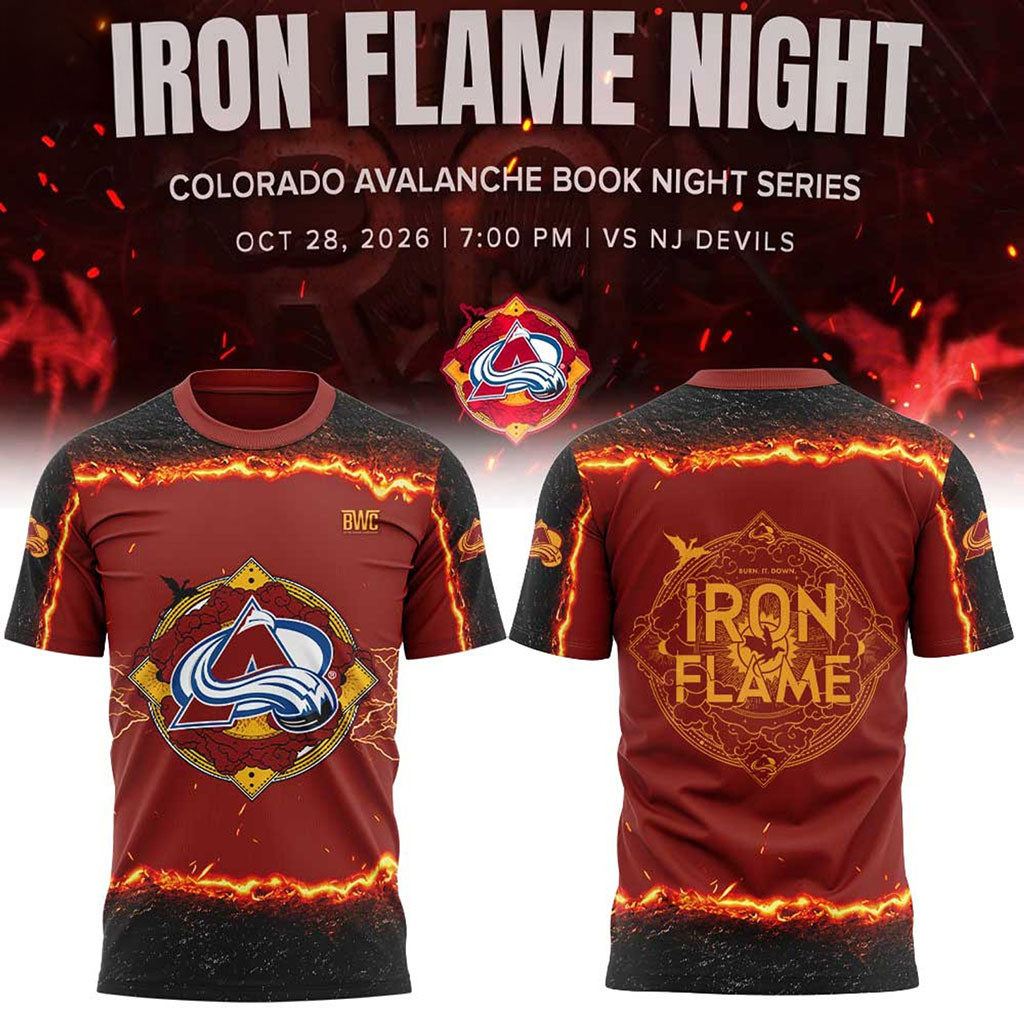 Colorado Avalanche Fourth Wing Night Book Night Series T-Shirt Colorado Avalanche Merch Gifts