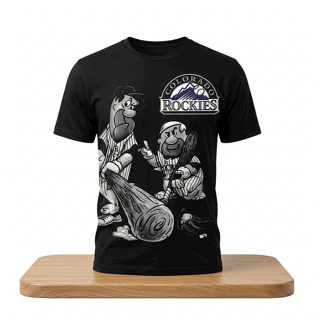 Colorado Rockies Flintstones 2026 Shirt Colorado Rockies Merch Gifts For Baseball Lovers - Kdjoy
