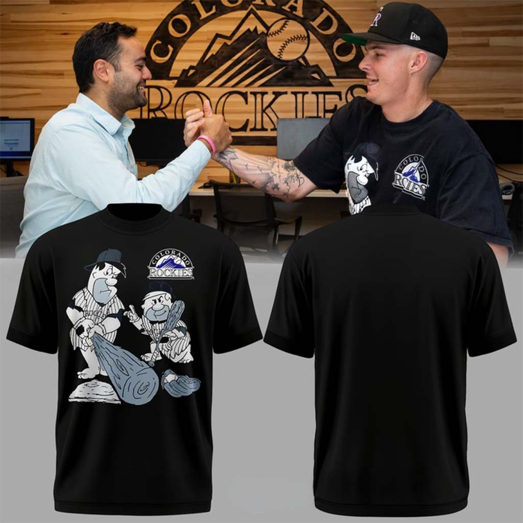 Colorado Rockies X The Flintstones Special Edition Shirt Colorado Rockies Merch Brothers Gifts - Kdjoy