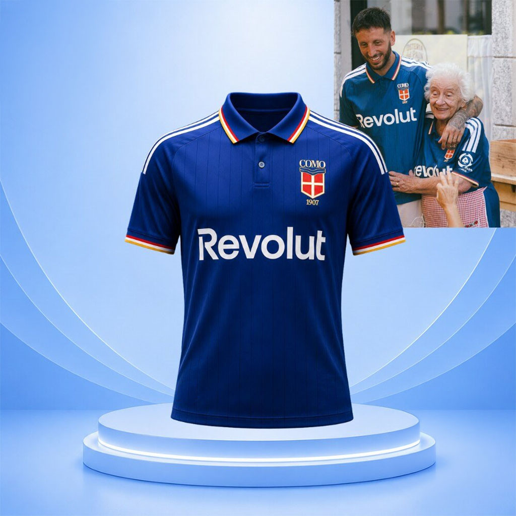 Como 1907 X 2026 27 Home Polo Shirt Como 1907 Merch Presents For Football Fans - Kdjoy