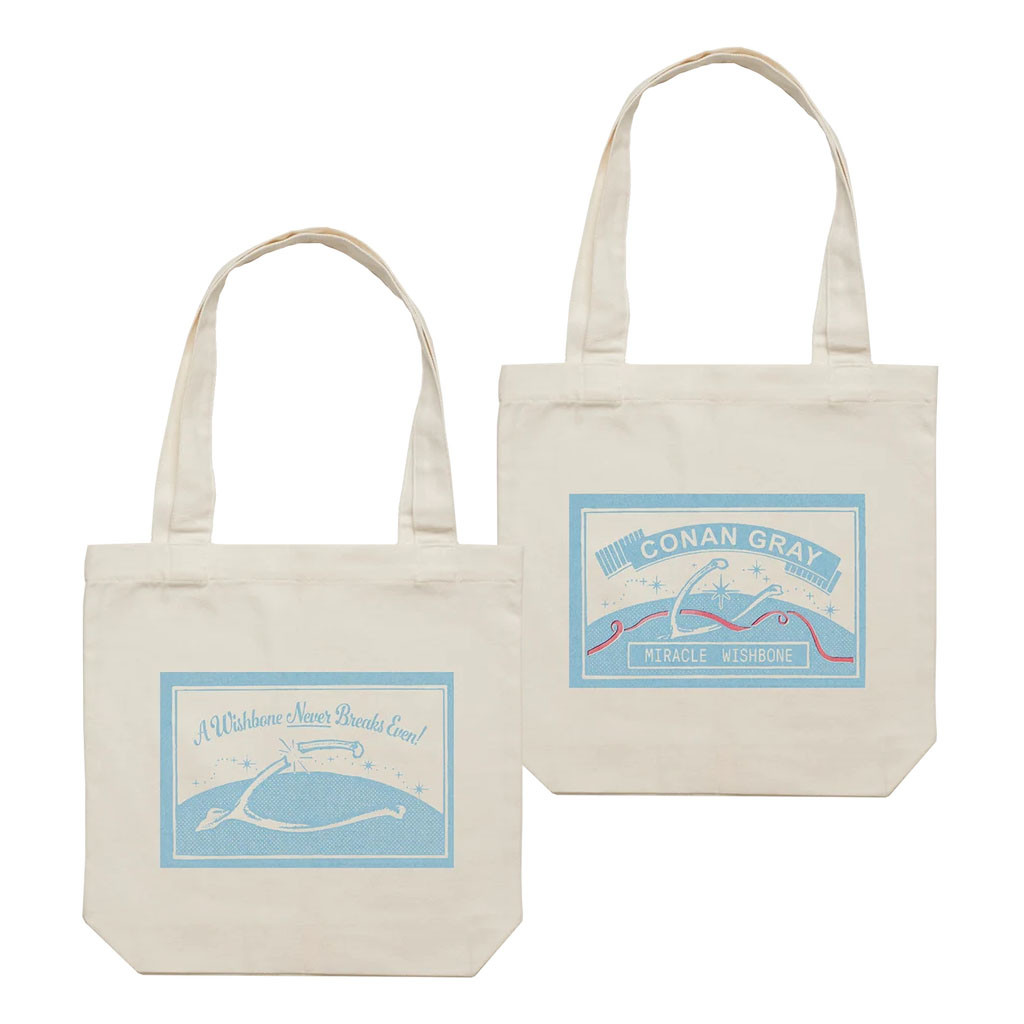 Conan Gray Merch 2026 Miracle Wishbone Tote Bag Birthday Gift Ideas For Her - Kdjoy