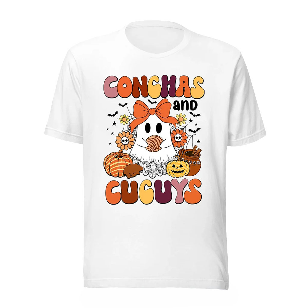 Conchas And Cuguys Shirt Cute Ghost Pumpkin T-Shirt Halloween Gifts For Teens - Kdjoy Conchas And Cuguys Shirt Cute Ghost Pumpkin T-Shirt Halloween Gifts For Teens - Kdjoy