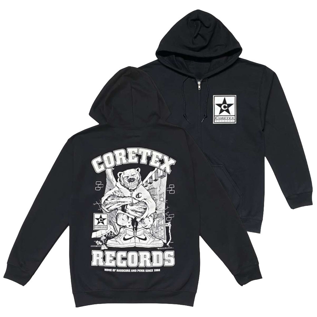 Coretex Records Merch 2026 Coretex Star Bear Zip Hoodie Birthday Gift Ideas For Him - Kdjoy