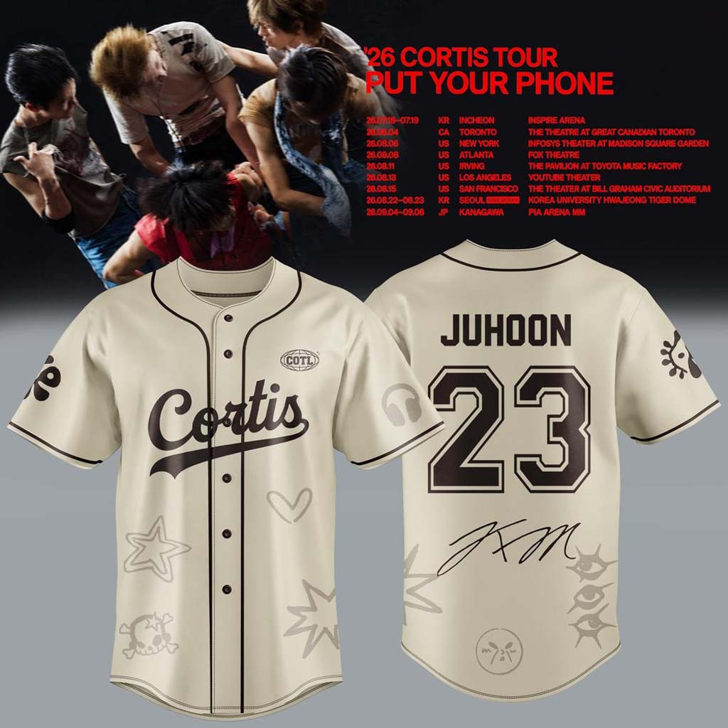 CORTIS X Put Your Phone Down Tour 2026 Baseball Jersey #23 Juhoon Jersey Cortis Tour Merch