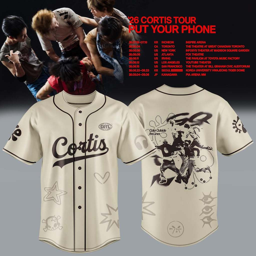 CORTIS X Put Your Phone Down Tour 2026 Baseball Jersey CORTIS Tour Merch Gift For Kpop Fans