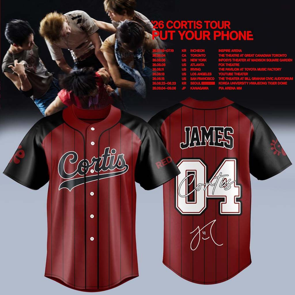 CORTIS X Put Your Phone Down Tour 2026 Jersey #04 James Jersey Shirt Cortis Kpop Merch Fan Gift CORTIS X Put Your Phone Down Tour 2026 Jersey #04 James Jersey Shirt Cortis Kpop Merch Fan Gift