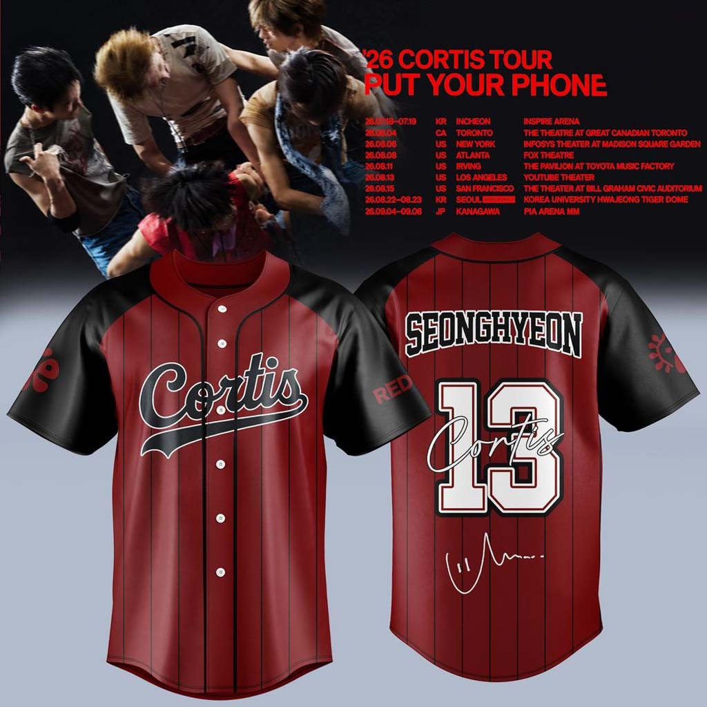 CORTIS X Put Your Phone Down Tour 2026 Jersey #13 Seonghyeon Jersey Cortis Merch Kpop Fan Gifts